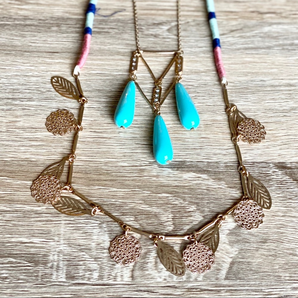 Threaded Double Chain Necklace